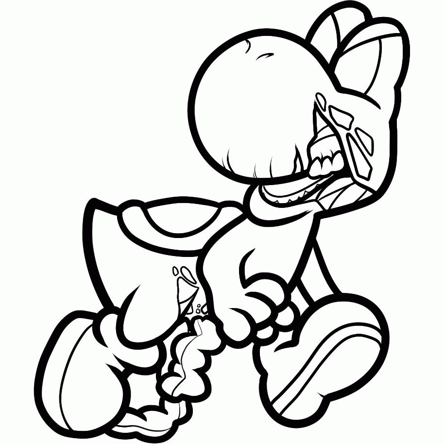 yoshi coloring pages printable free | Only Coloring Pages