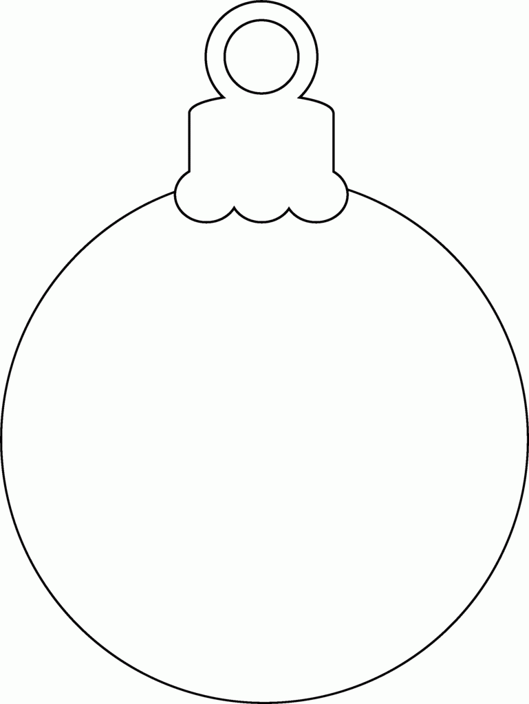 Christmas Ornaments Coloring Pages Printable - Coloring Home Christmas Presents Coloring Sheets