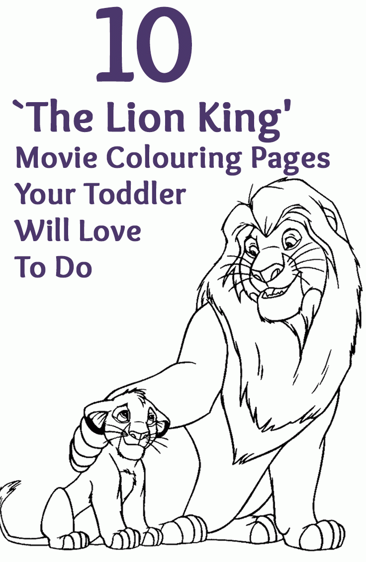 Top 25 Free Printable The Lion King Coloring Pages Online