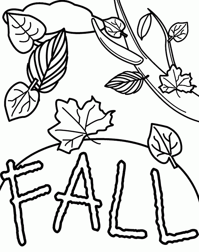 Manual Fall Coloring Pages Sheets And Pictures, Education Autumn ...
