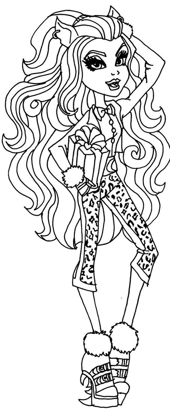 Clawdeen Wolf Monster High Coloring Page | Coloring Pages of ...