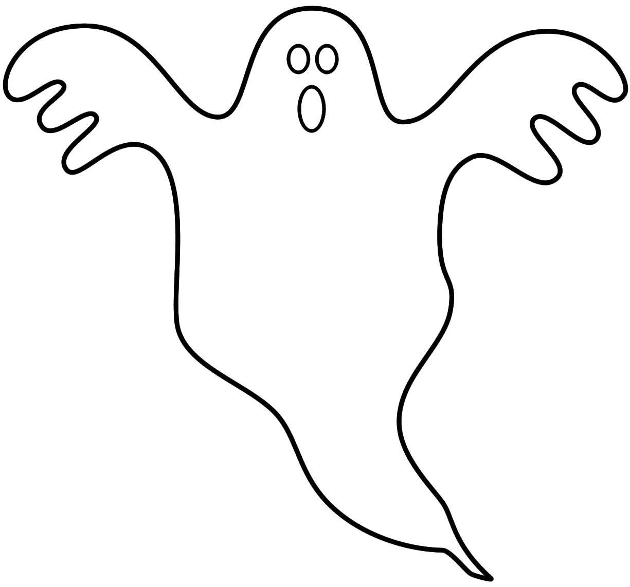Boo Ghost Coloring Page - Coloring Pages For All Ages