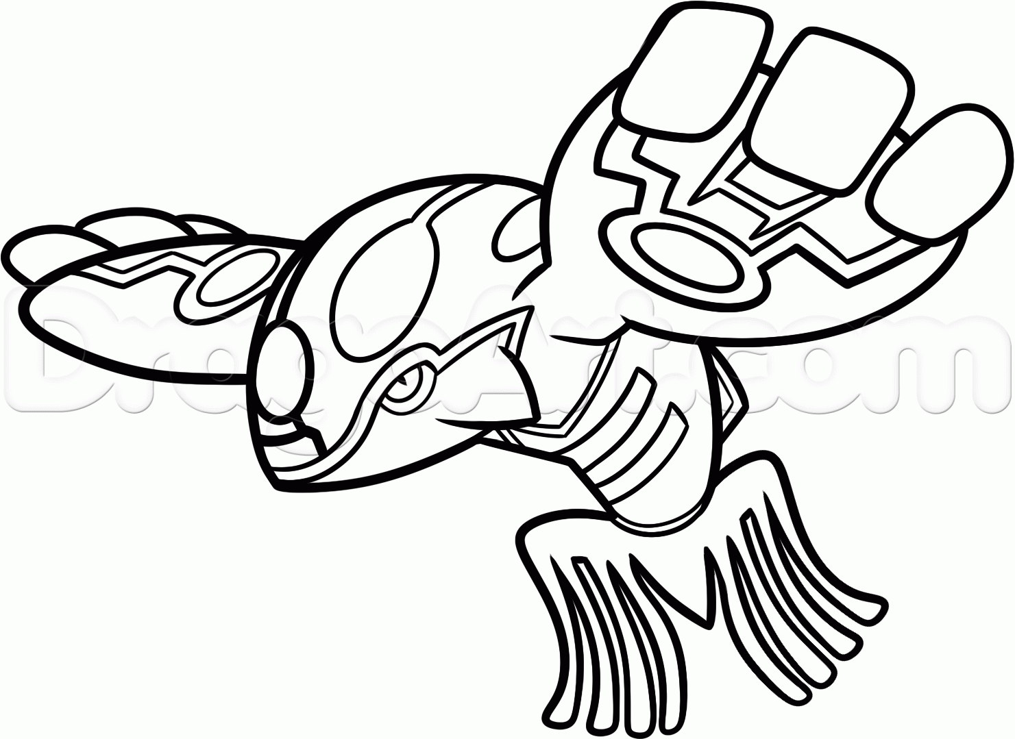 Kyogre Coloring Page - Coloring Home