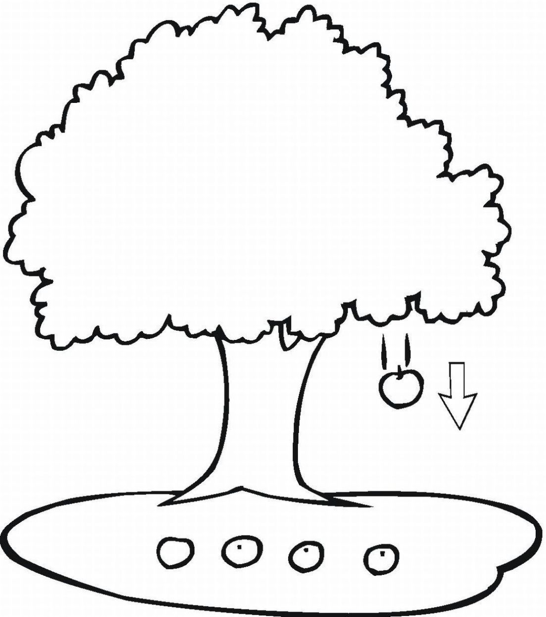 tree coloring page. back to post. nature apple tree coloring page ...