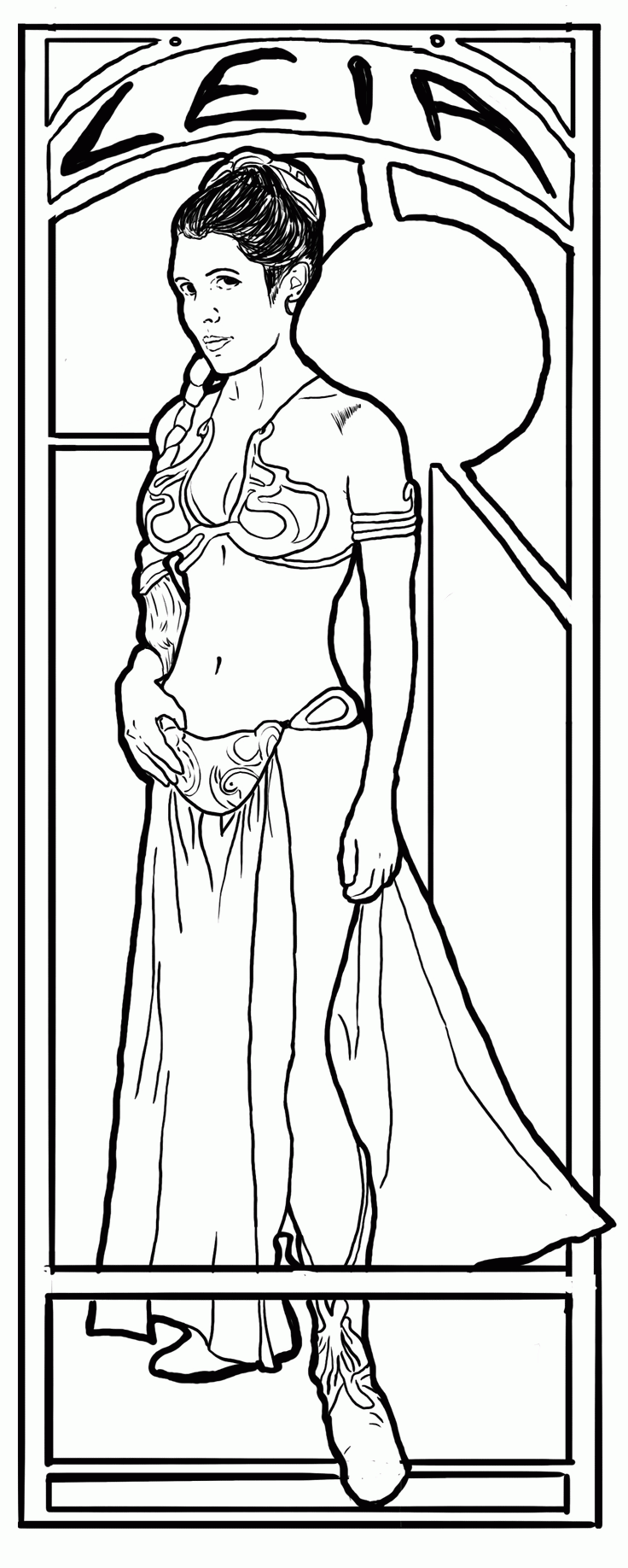 Princess Leia Coloring Pictures - Coloring Page