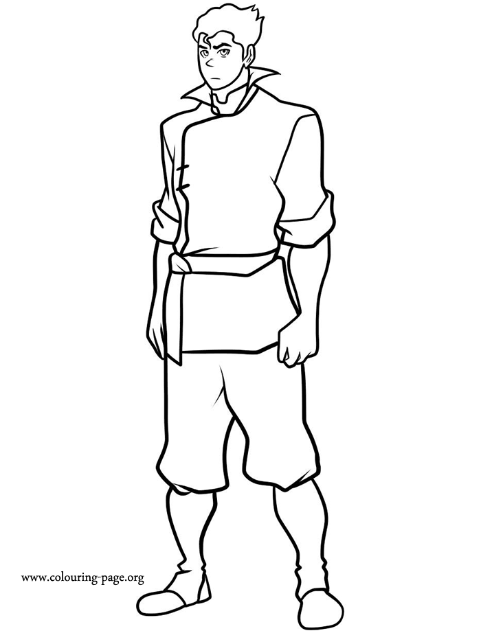 The Legend of Korra - Bolin coloring page