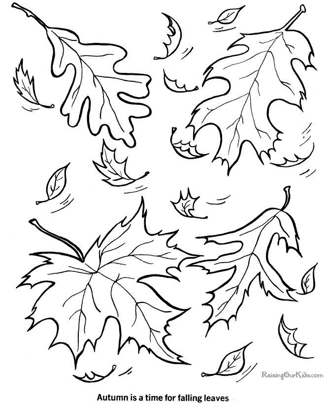 Colouring Pages-leaf side pieces ...