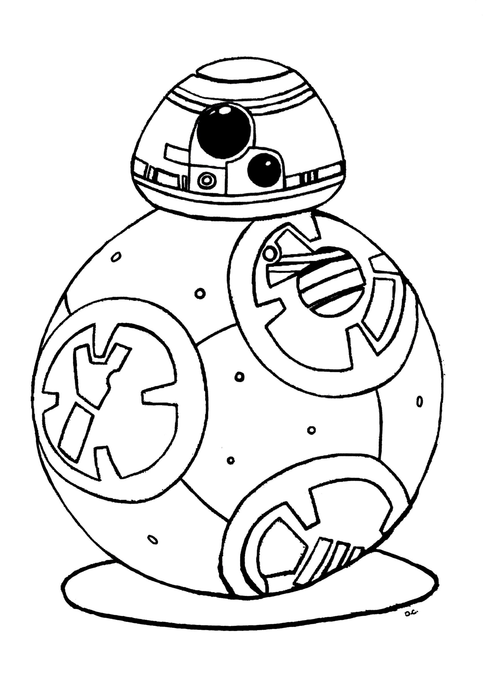 Star wars coloring pages - Coloring for kids : coloring-bb-8-star ...
