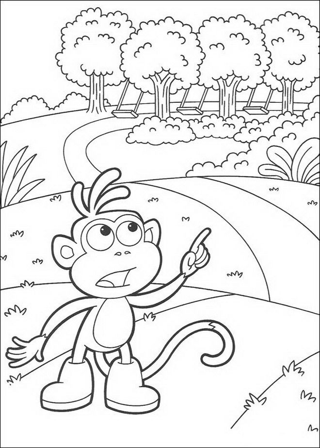 Kids-n-fun.com | 84 coloring pages of Dora the Explorer
