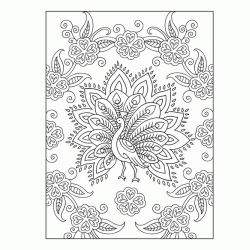 Mehndi - Coloring Pages for Kids and for Adults