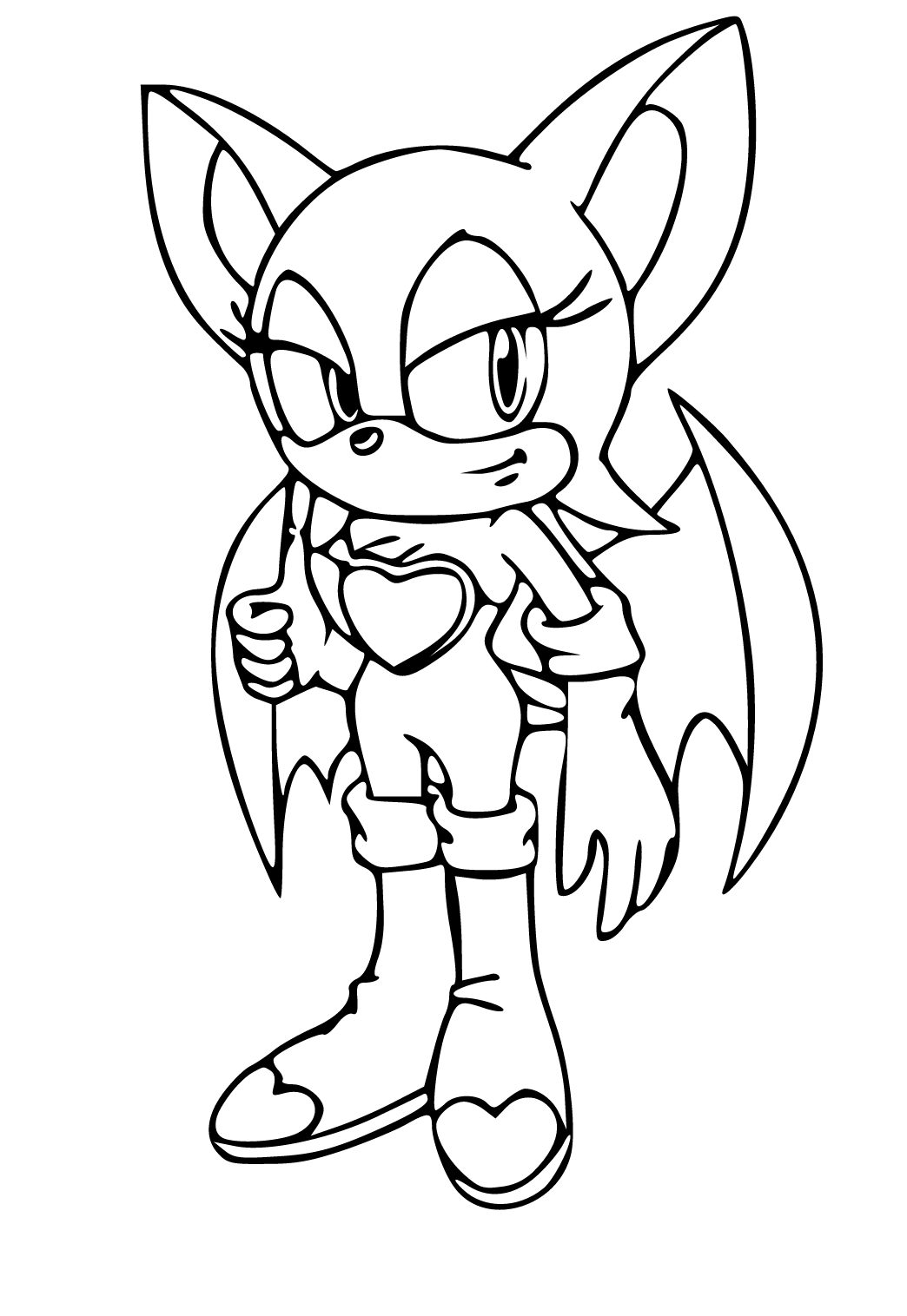 Free Printable Sonic Rouge Coloring Page, Sheet and Picture for Adults and  Kids (Girls and Boys) - Babeled.com