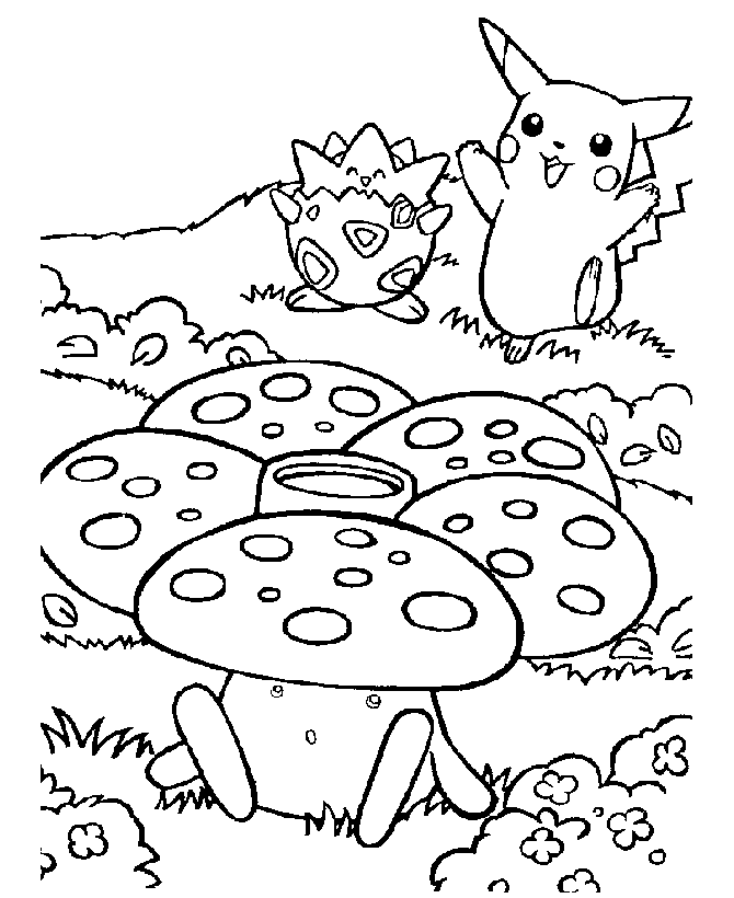 Pokemon Christmas - Coloring Pages for Kids and for Adults