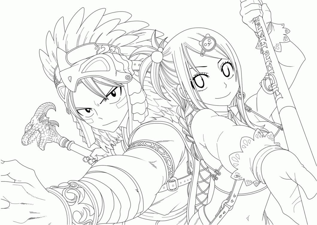Fantasy Anime Coloring Pages   Coloring Home
