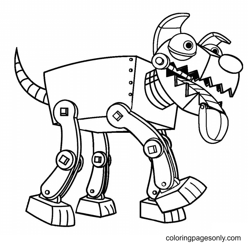 Robot Dog Coloring Page Coloring Page Page For Kids And Adults
