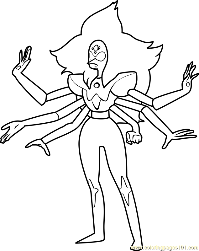Alexandrite Steven Universe Coloring Page for Kids - Free Steven Universe  Printable Coloring Pages Online for Kids - ColoringPages101.com | Coloring  Pages for Kids
