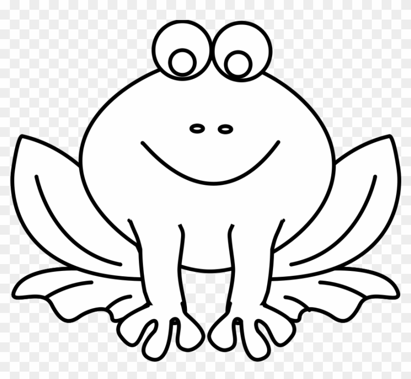 Frog Png Transparent Outline - F For Frog Coloring Page Clipart (#1690467)  - PikPng