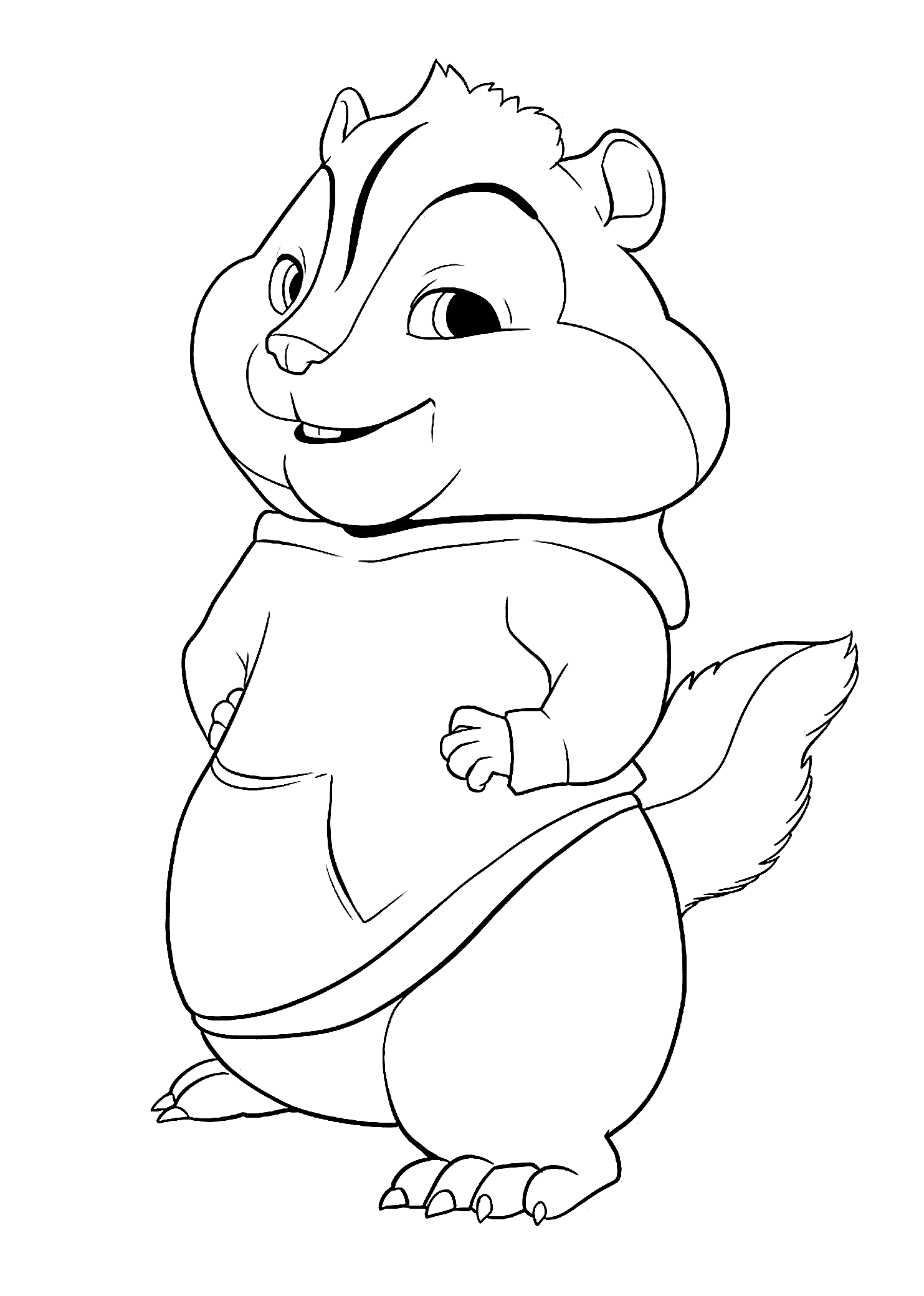 Chipmunk Coloring Pages To Print - Coloring Home