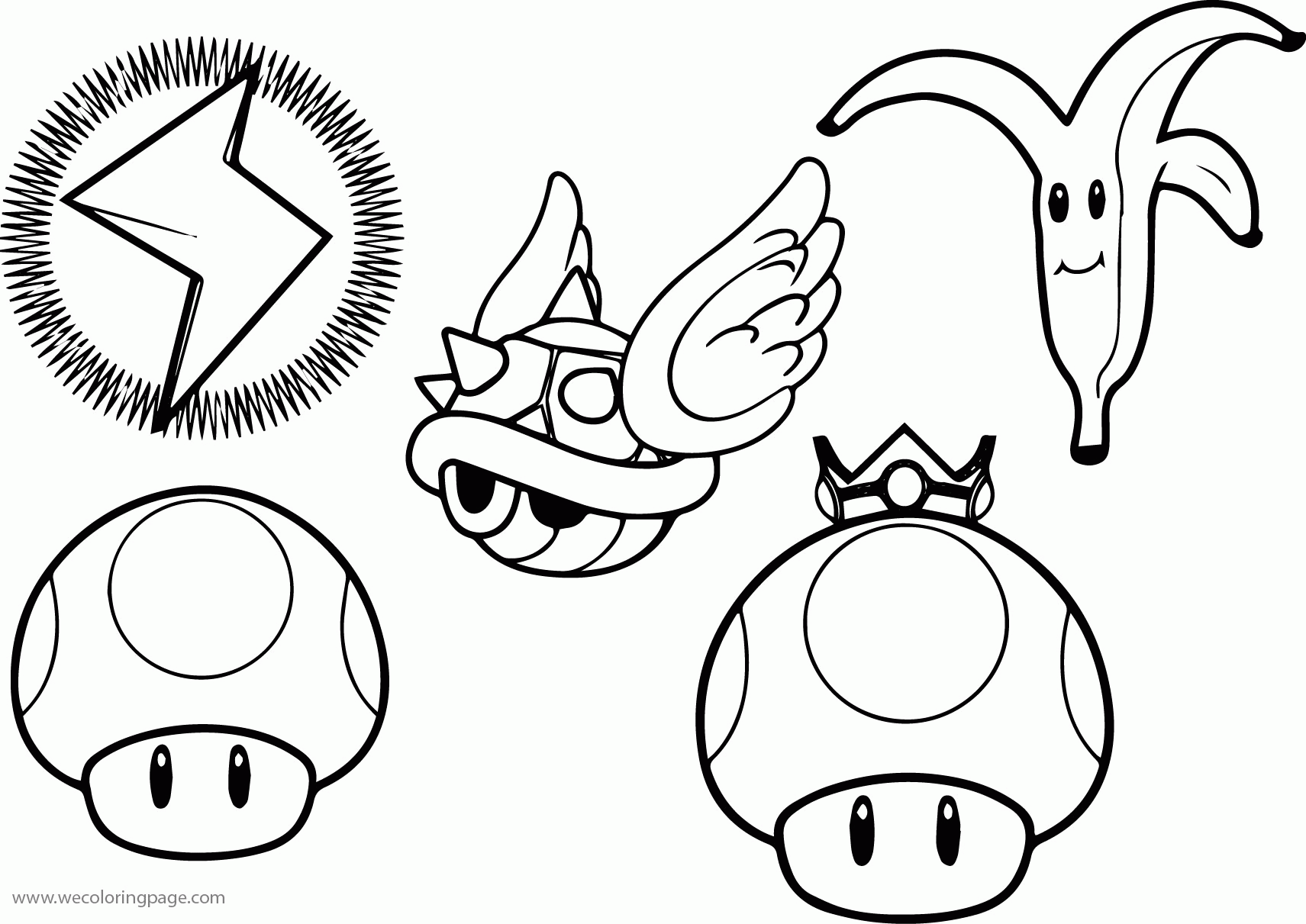 Super Mario Characters Coloring Page 03 | Wecoloringpage
