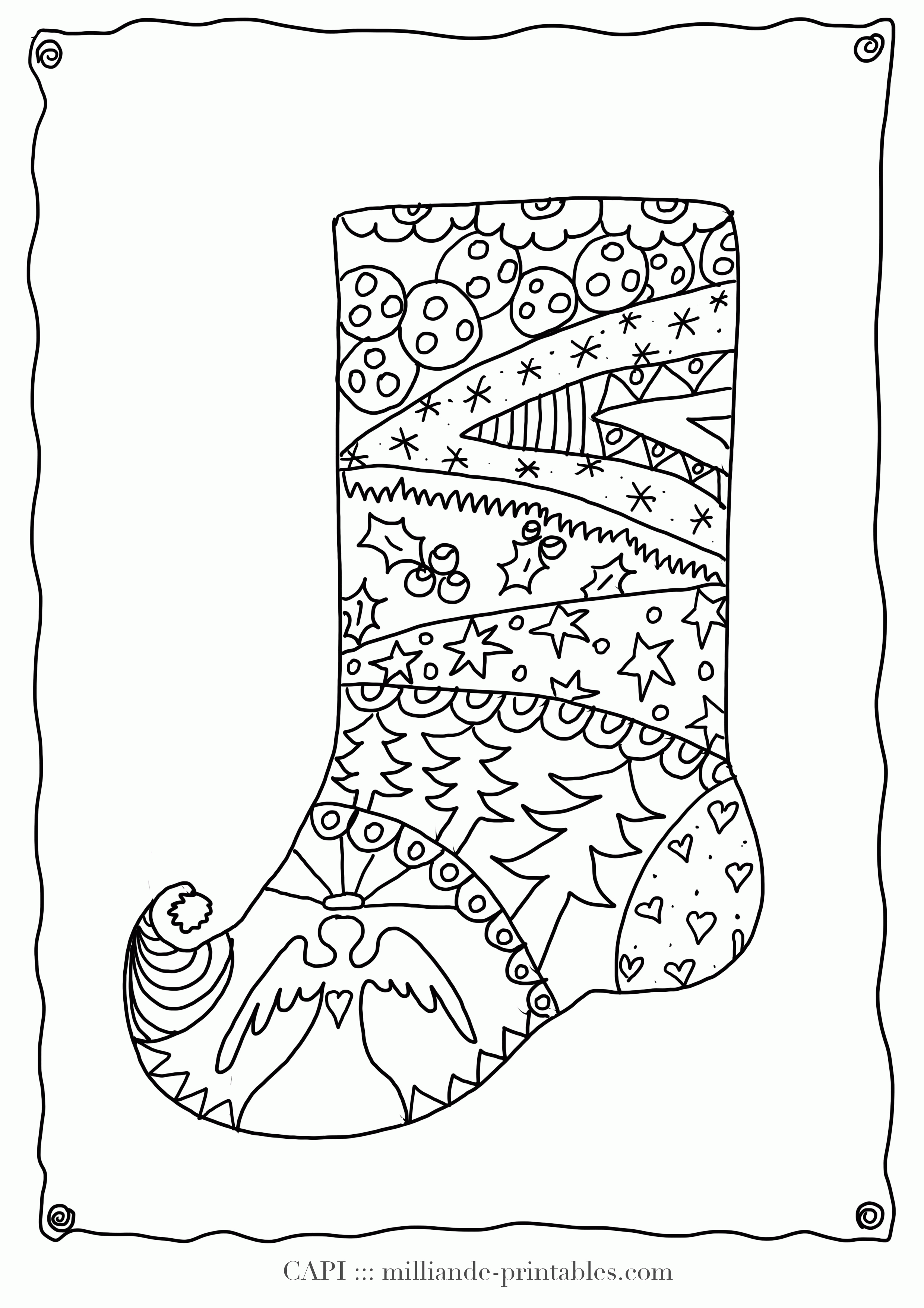 Xmas Coloring Pages Free Printable   Coloring Home