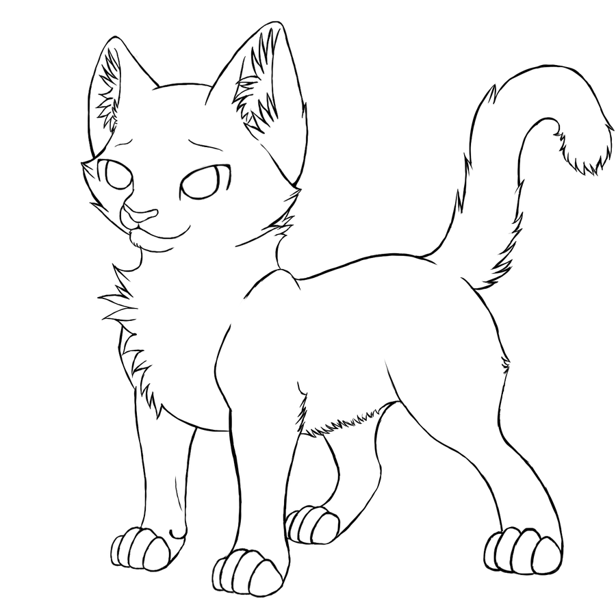 Cat Coloring Page Warrior Cat - Coloring Home