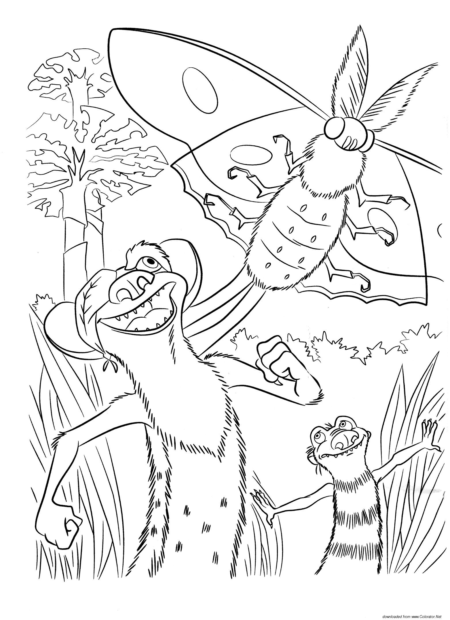 Ice Age 3 Buck Coloring Pages - High Quality Coloring Pages