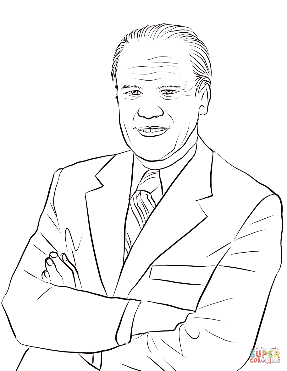 Gerald Ford coloring page | Free Printable Coloring Pages