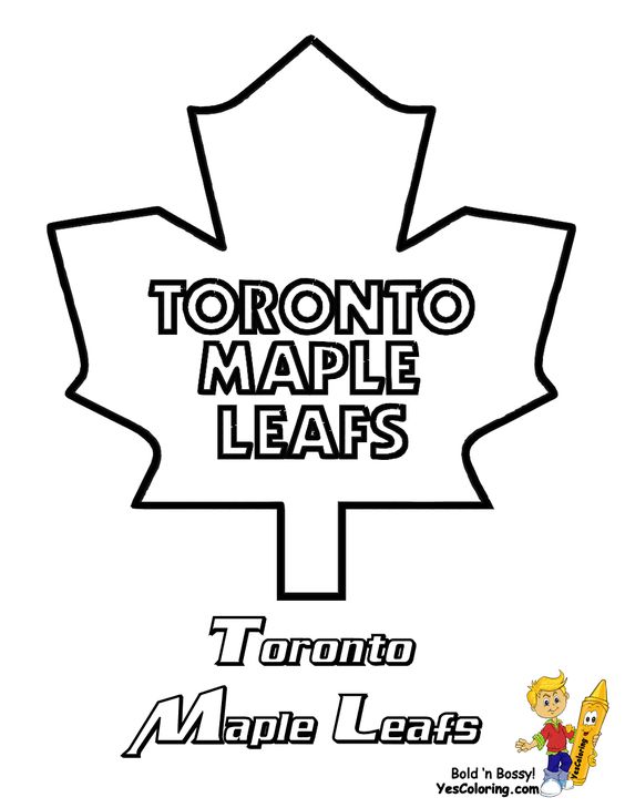 Toronto Maple Leafs Coloring Pages - Get Coloring Pages