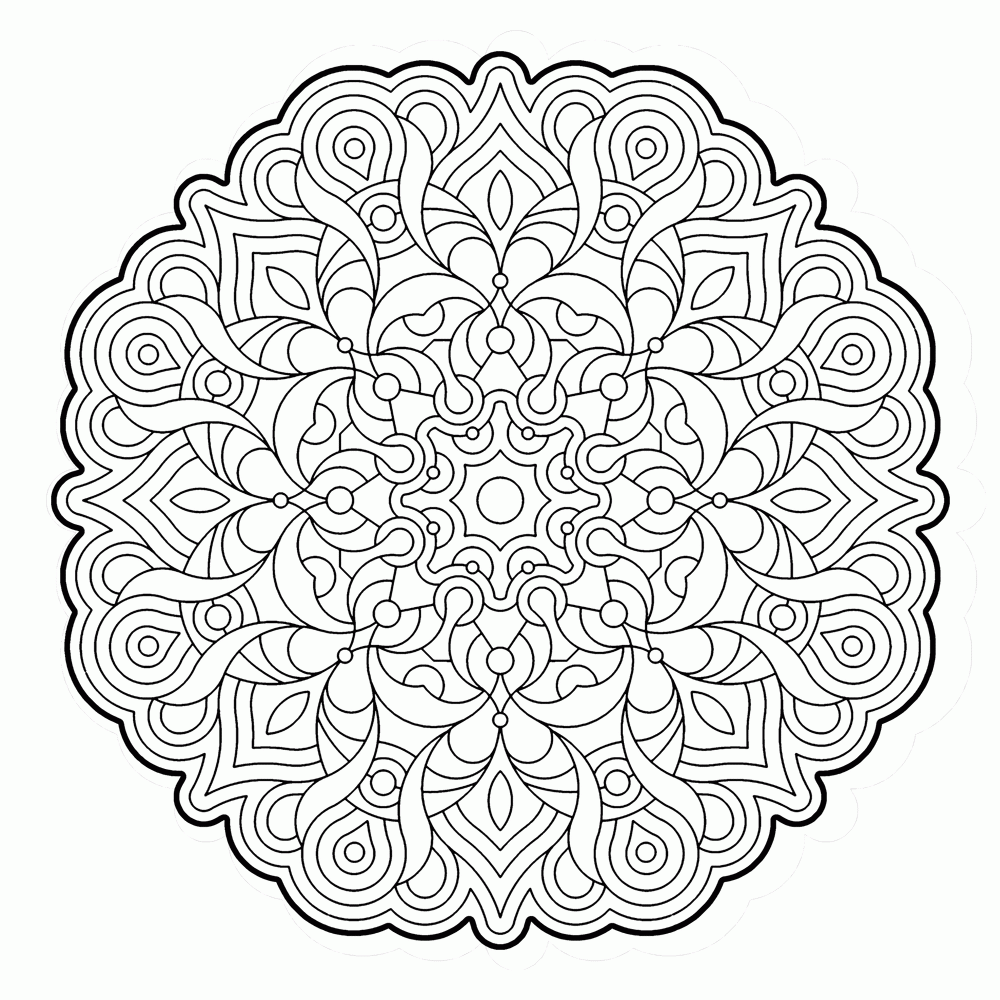 Sacred Geometry - Coloring Pages for Kids and for Adults