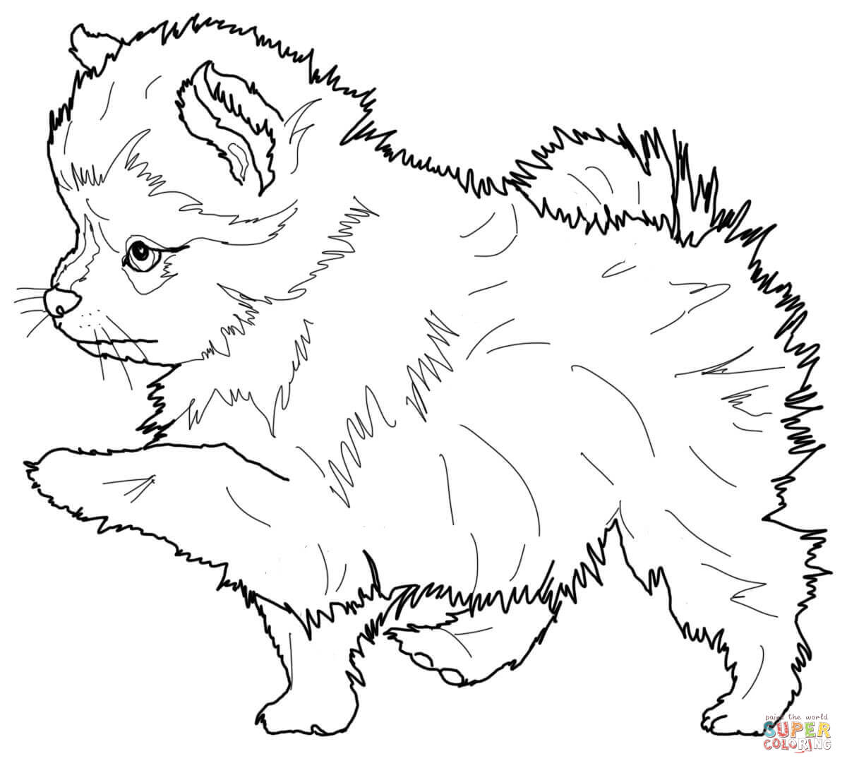 Husky Puppy - Coloring Pages for Kids and for Adults