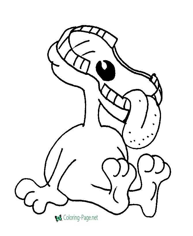 Creatures Coloring Page - BIG Mouth