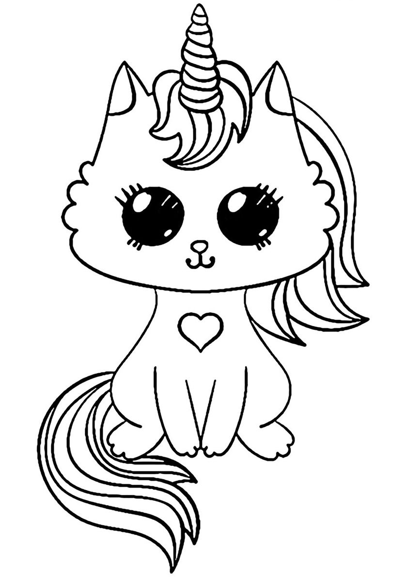 Magic Kitten Quality Free Coloring From The Category Unicorn. More