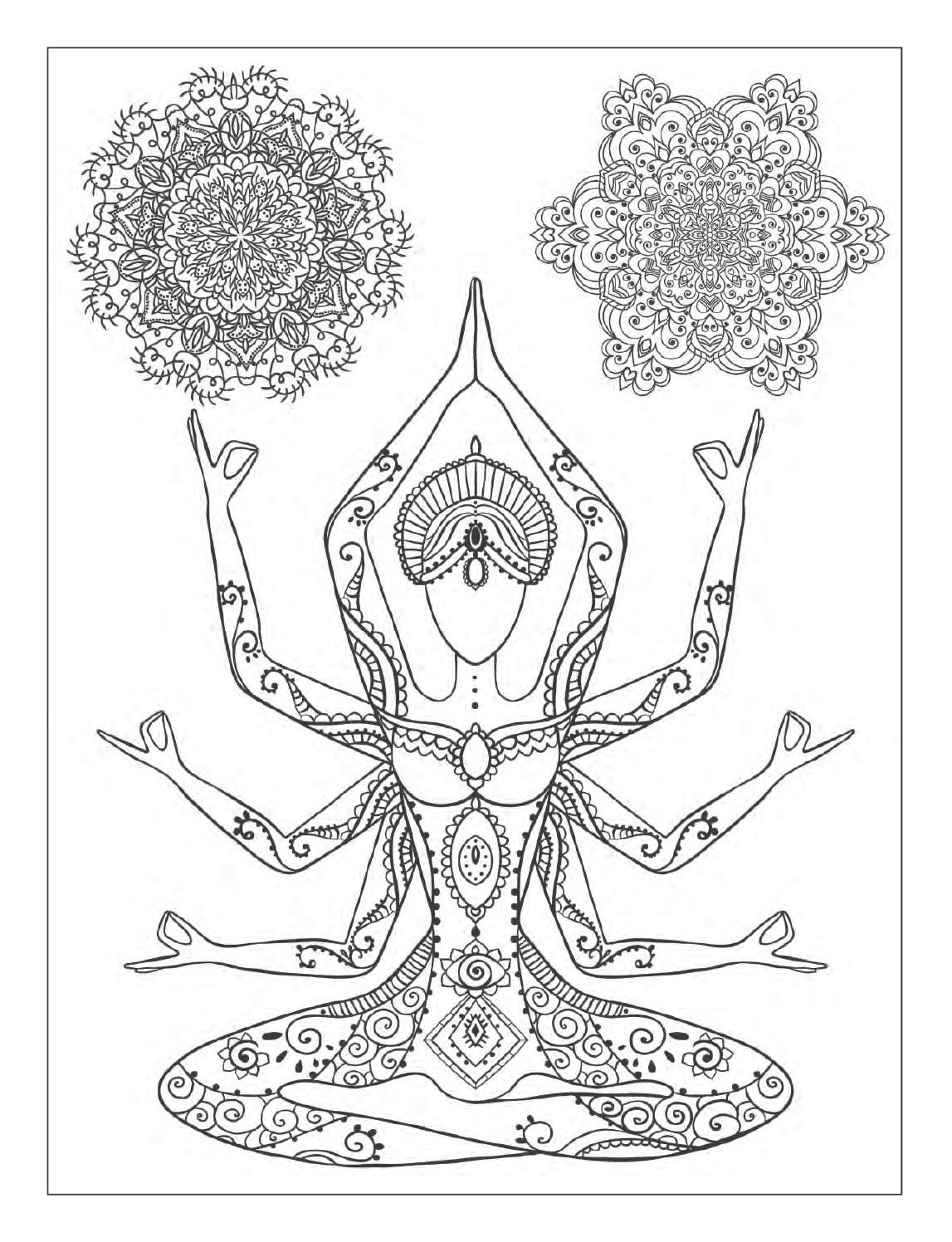 Meditation Coloring Pages - Coloring Home