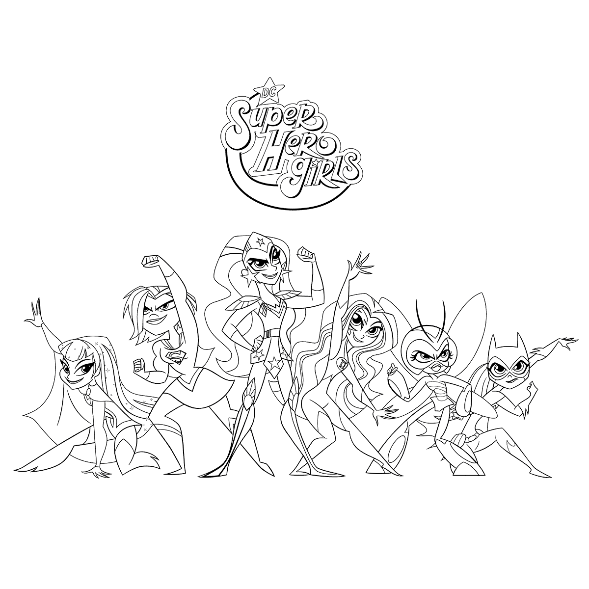 DC Super Hero Girls Coloring Page Cartoon Network - Get Coloring Pages
