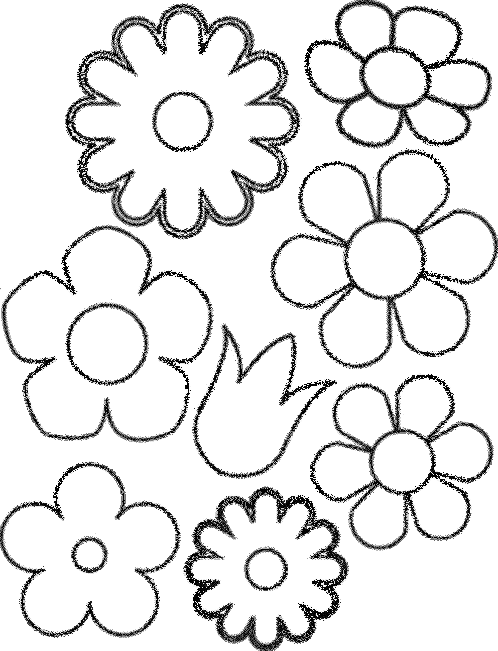 Print & Download Common Variations Of The Flower Coloring Page ...
