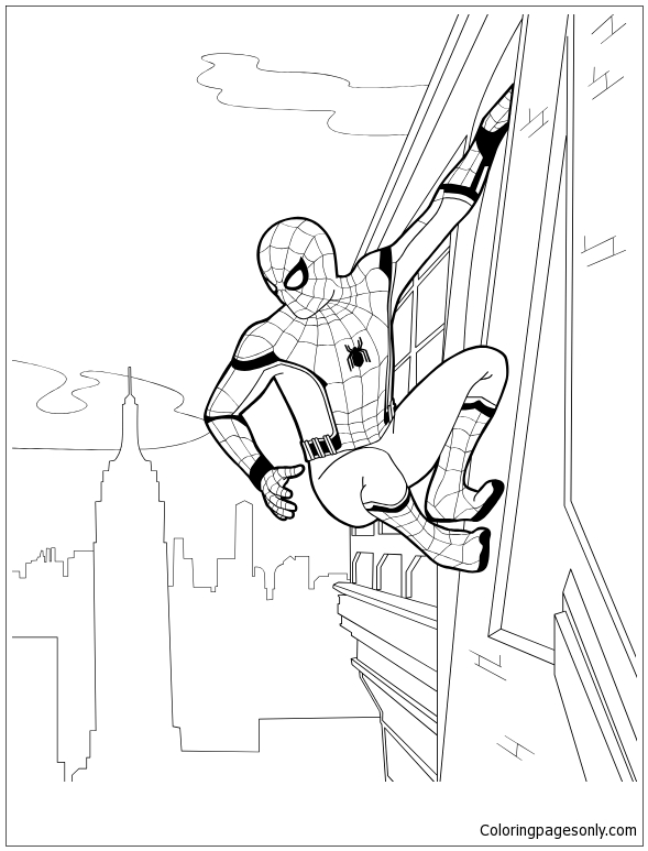 spider man homecoming free cloring pages