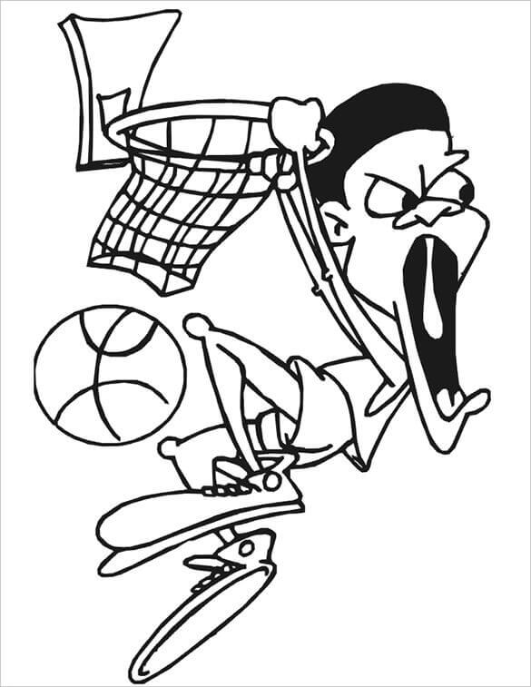 30 Free Printable Basketball Coloring Pages