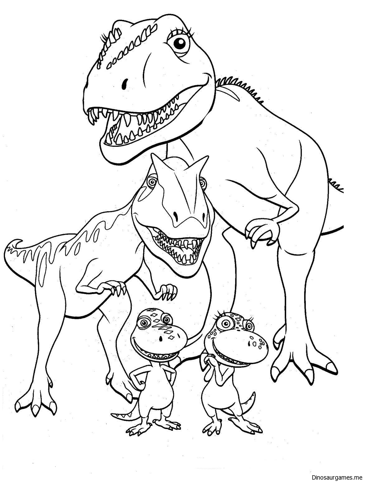 Dinosaur Train 5 Coloring Page - Dinosaur Coloring Pages