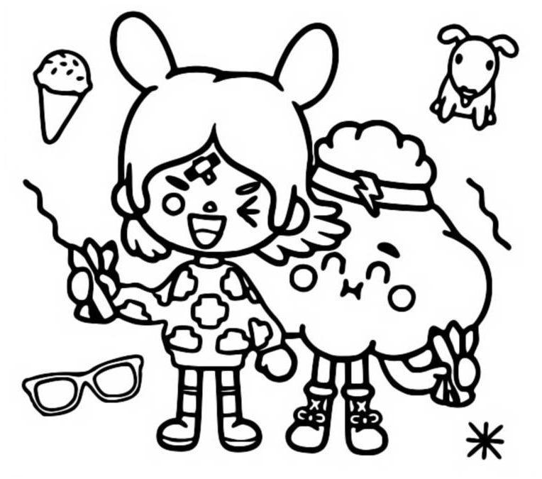 Toca Life Coloring Pages - Coloring Home
