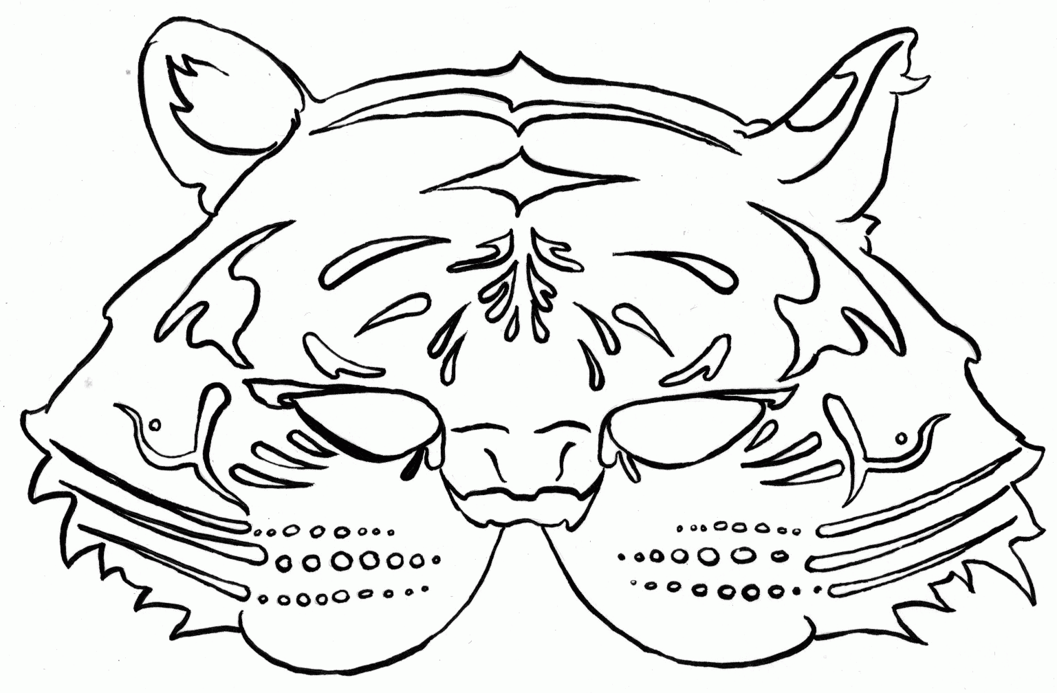 coloring pages animal mask - Clip Art Library