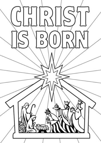 Free Nativity Coloring Pages Printable