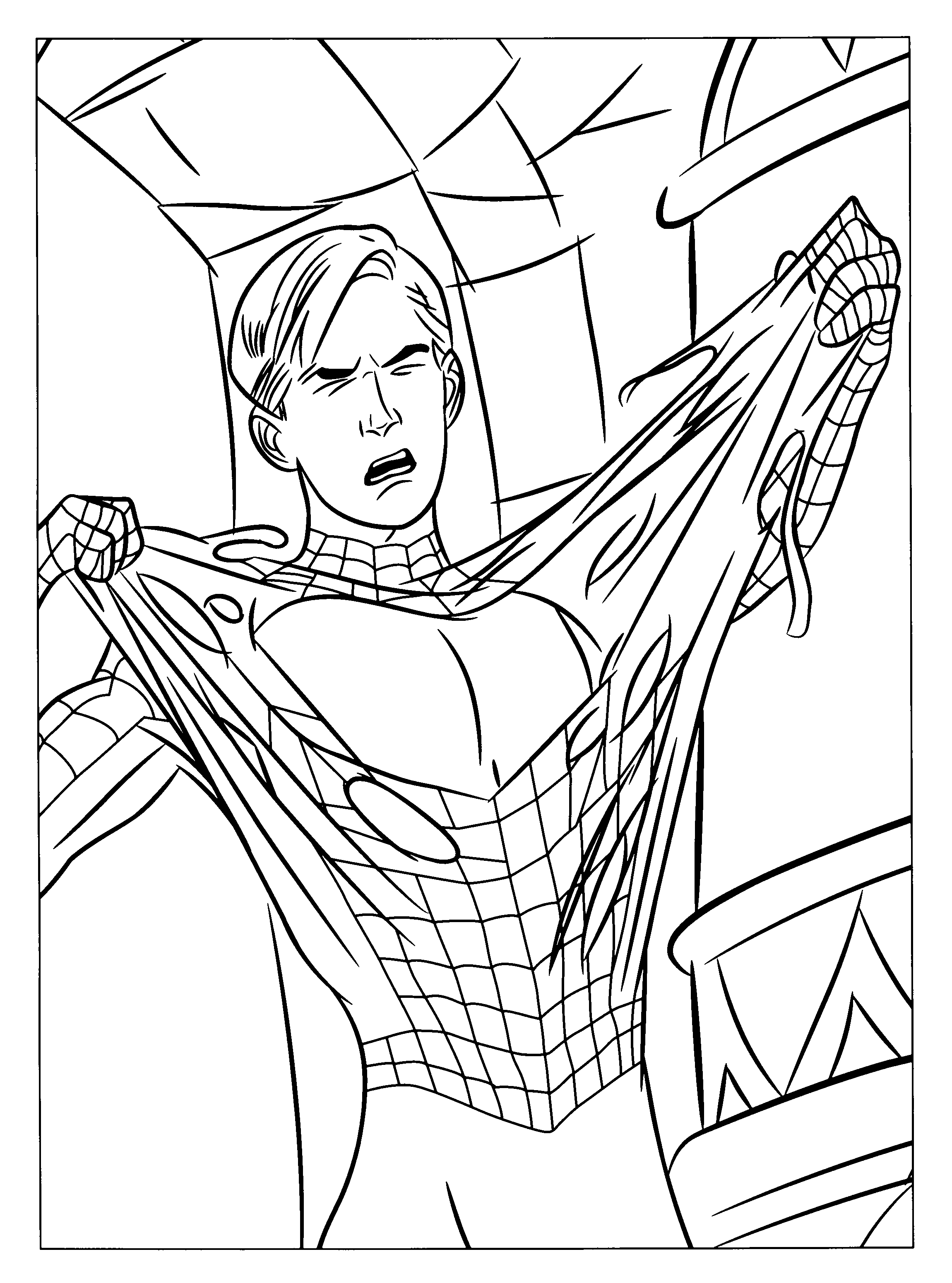 Print Free Coloring Pages Spiderman Coloring Home