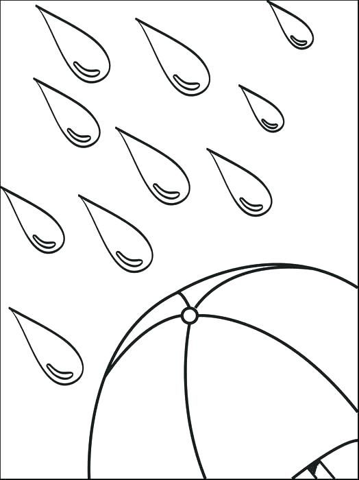 Rain Drops Coloring Pages Coloring Home