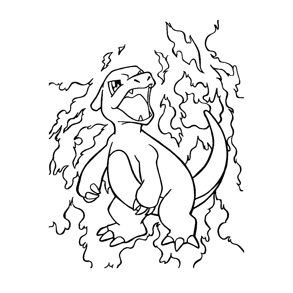Charmeleon - Coloring pages for kids