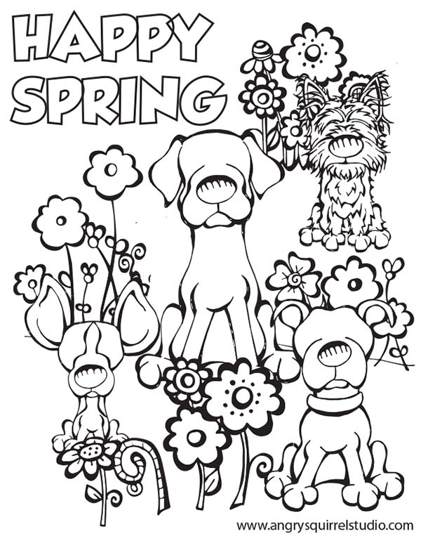 First Day Of Spring Coloring Page - Free Coloring Pages For Kids
