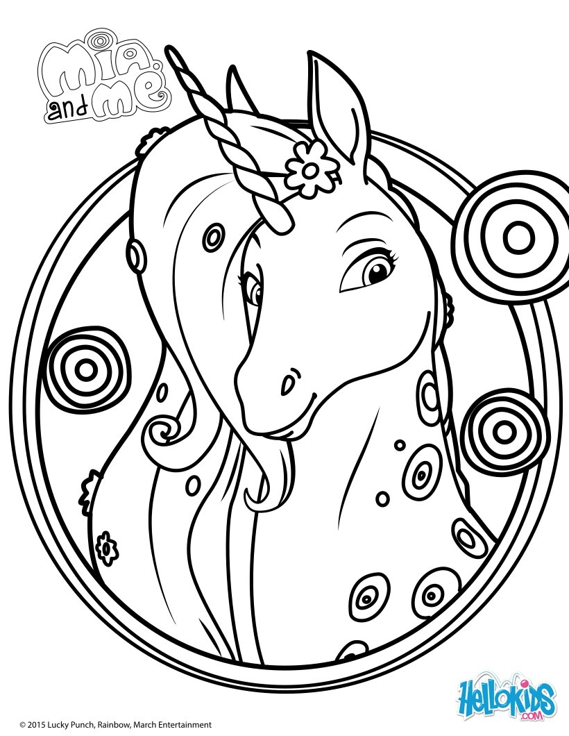 Mia And Me Coloring Pages Coloring Home