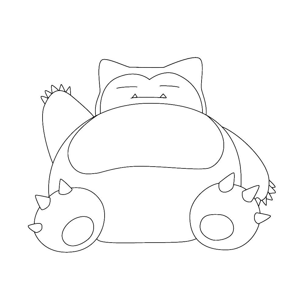 Snorlax - Coloring pages for kids