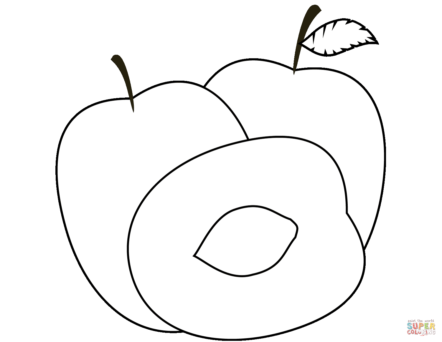 Plums coloring page | Free Printable Coloring Pages