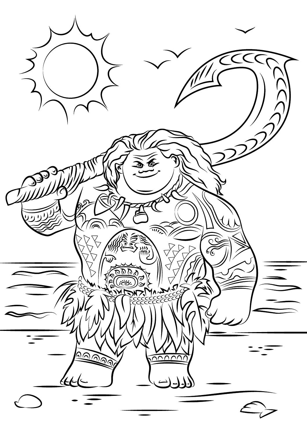 Maui Coloring Pages - Coloring Home