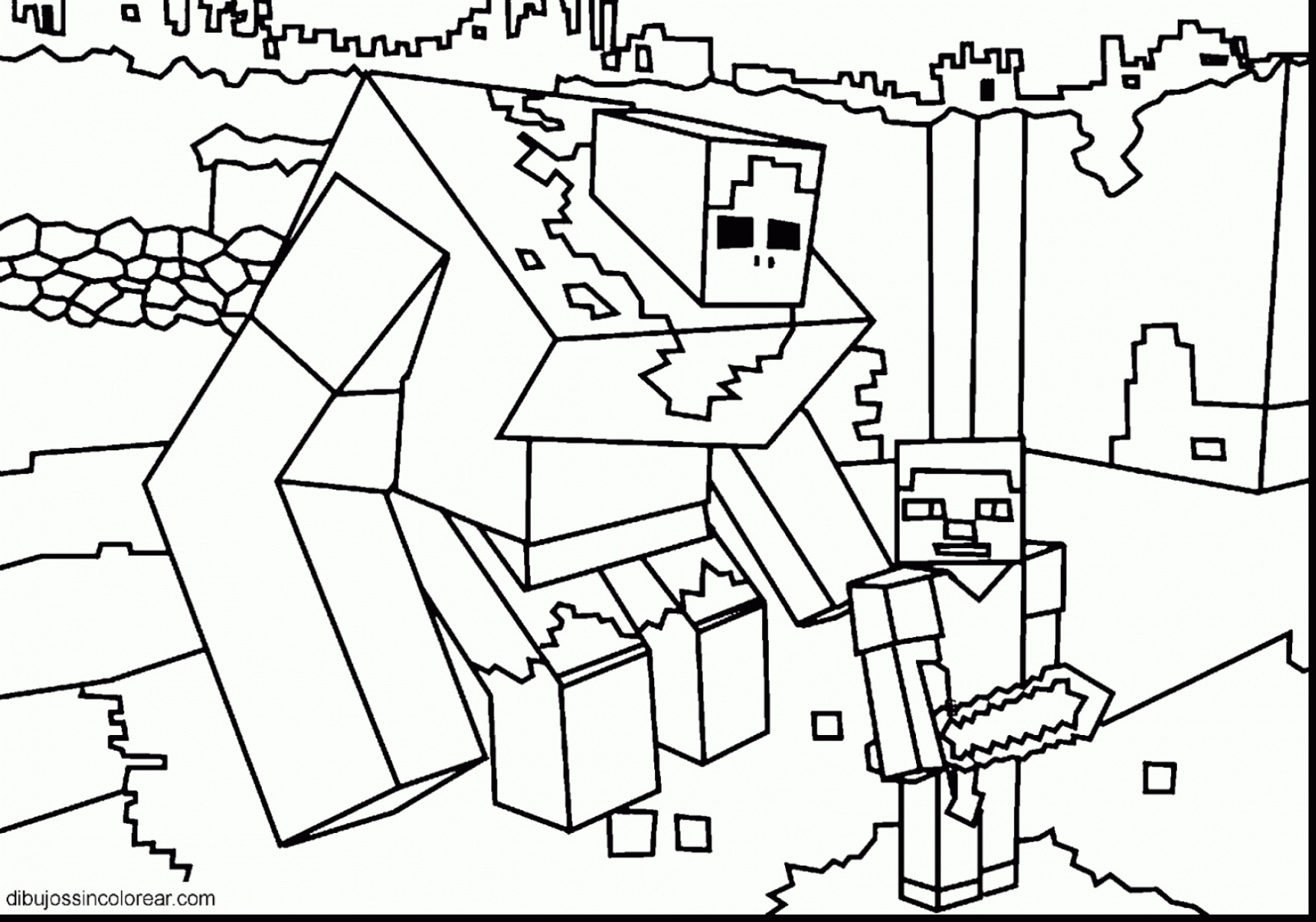 Top 24 Exemplary Minecraft Coloring Pages Ender Dragon At ...
