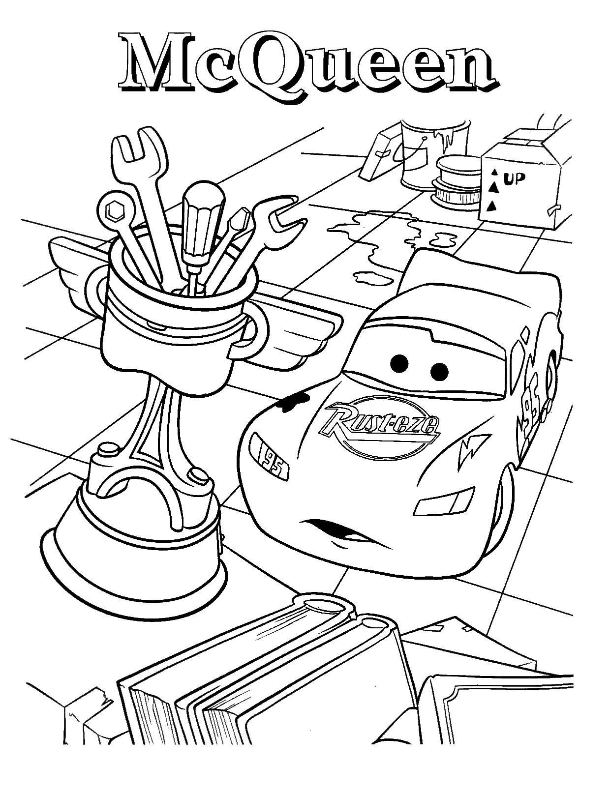 Free Printable Lightning McQueen Coloring Pages For Kids   Best ...